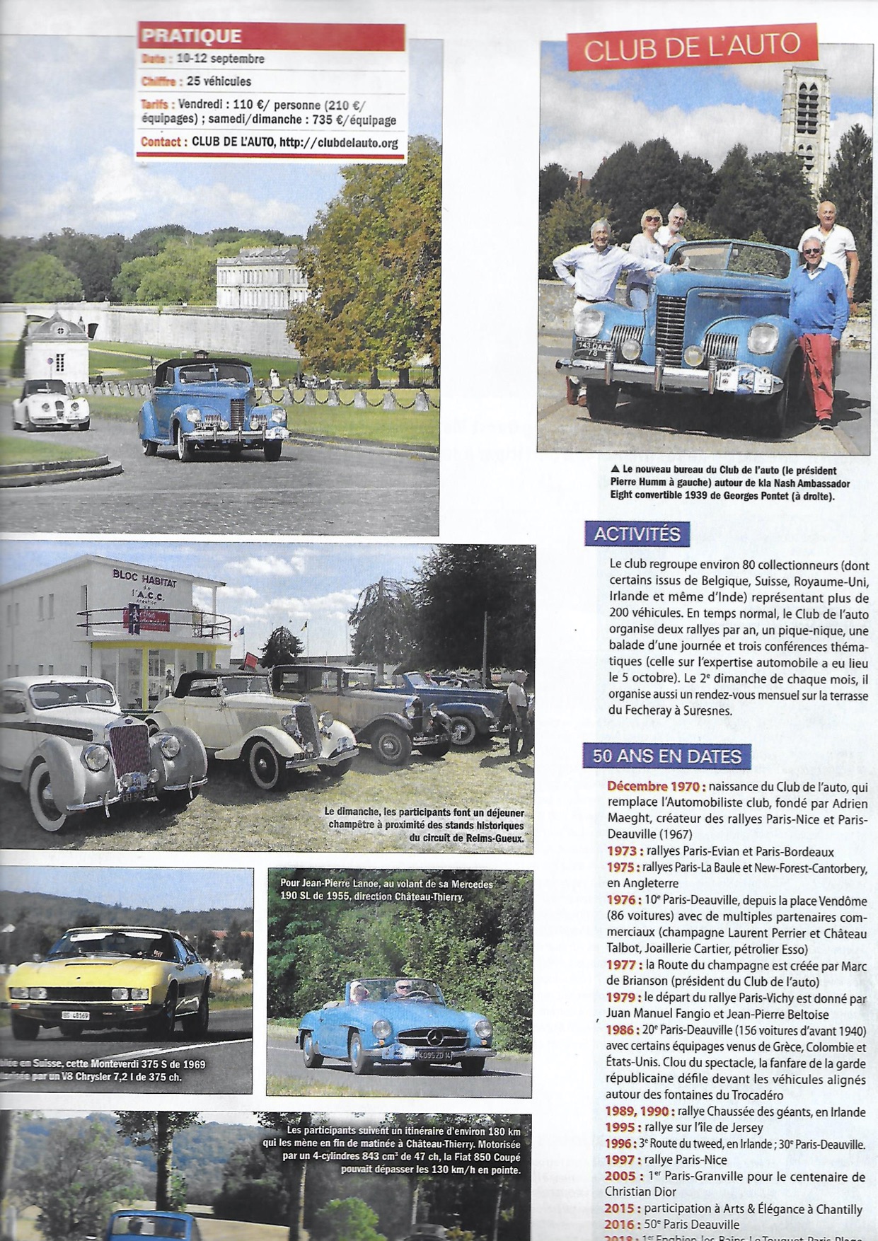Le club de l’Auto dans LVA